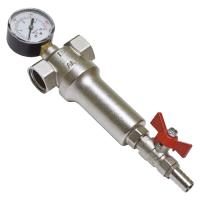 Промывной фильтр механической очистки воды с манометром Altstream ALT-Z В-В 3/4* (100 мкм)