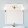 Мебель для ванной ValenHouse Эллина 80 белая, фурнитура бронза