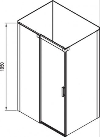 Душевой уголок Ravak MSDPS 110х80 R Transparent, профиль сатин