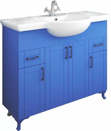 Мебель для ванной Sanflor Глория 105, голубая